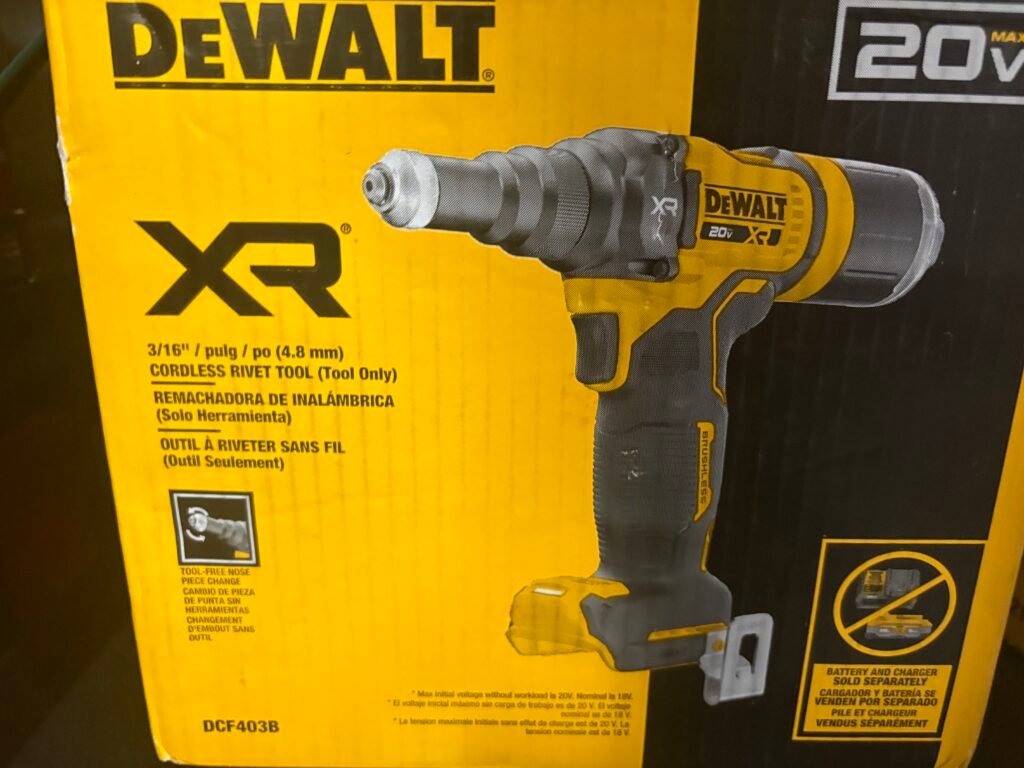 Dewalt 20Volt Max Cordless 3/16 In Rivet Tool DCF403B