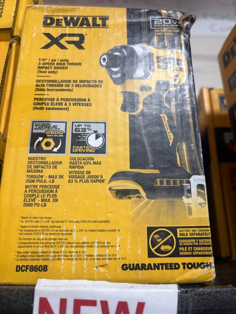 1/4 3 SPEED HIGH TORQUE IMPACT DRIVER (Tool Only) DCF860B