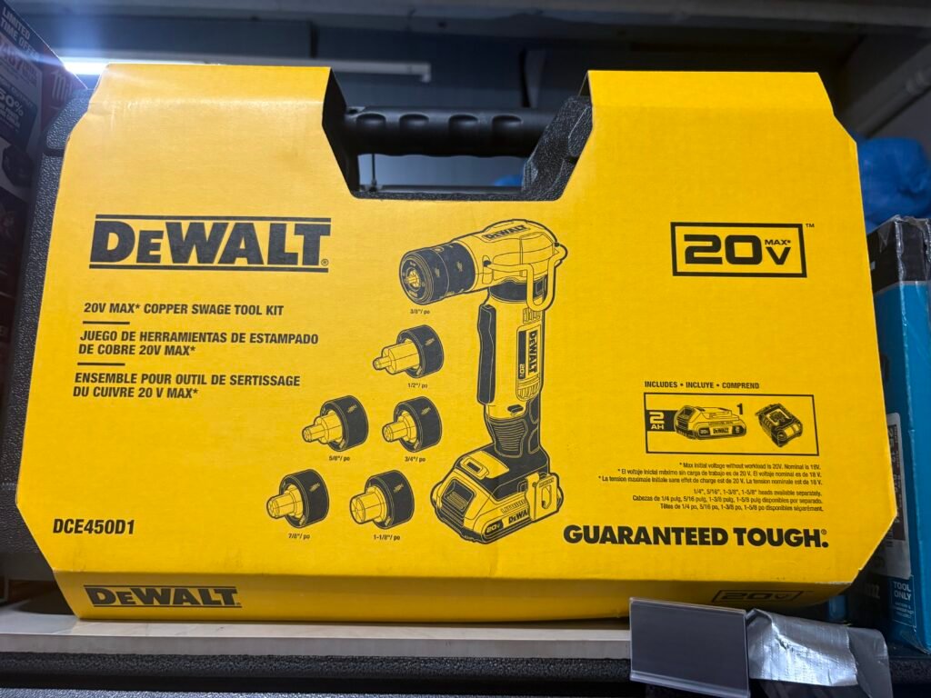 20V MAX COPPER SWAGE TOOL KIT DCE450D1