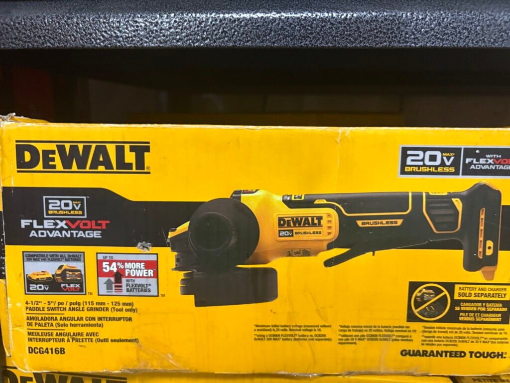 4-1/2 PADDLE SWITCH ANGLE GRINDER (Tool Only) DCG416B