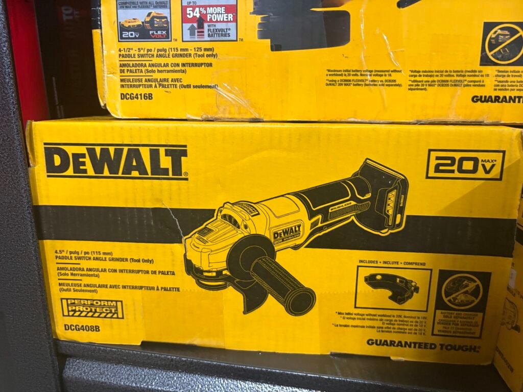 4.5" PADDLE SWITCH ANGLE GRINDER (Tool Only) DCG408B