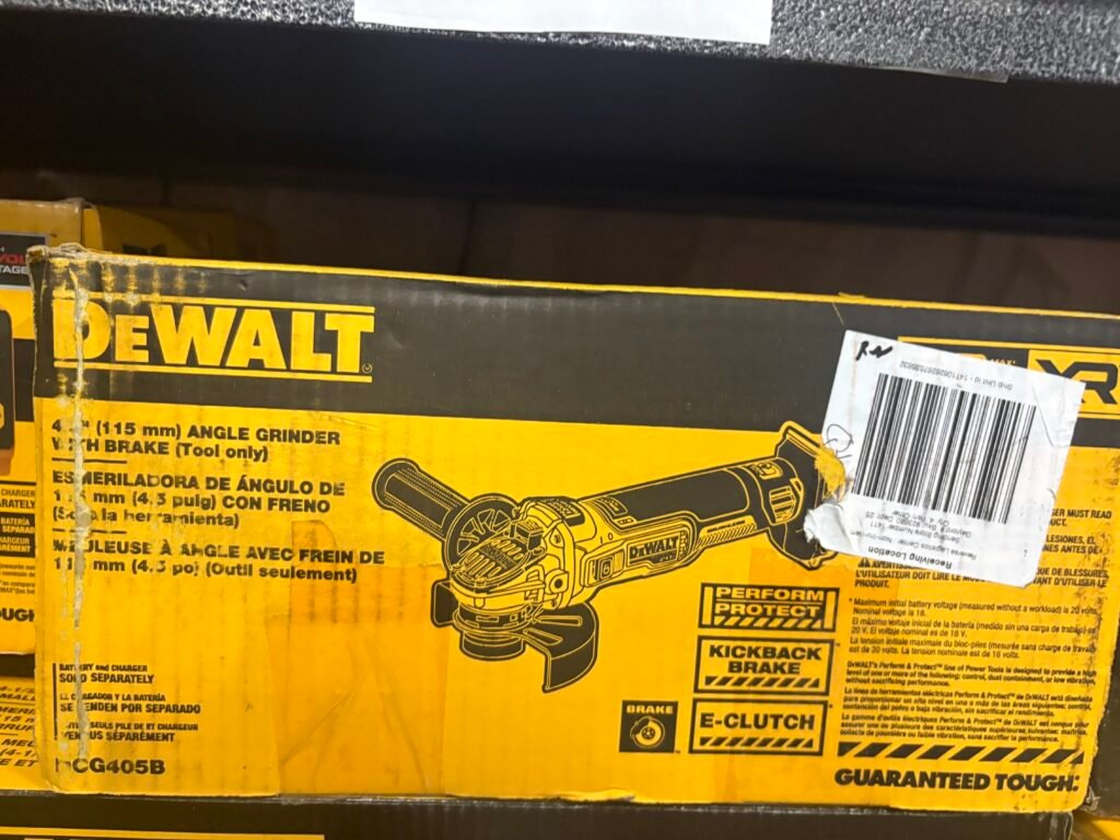 4.5 ANGLE GRINDER WITH BRAKE (Tool Only) DCG405B