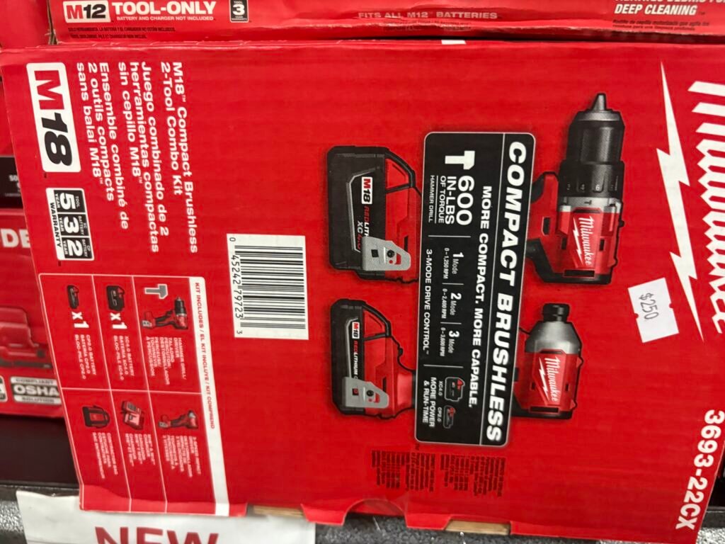 M18 Compact Brushless 2-Tool Combo Kit 3693-22CX