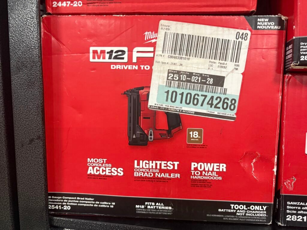 18 Gauge Compact Brad Nailer 2541-20 (Tool Only)