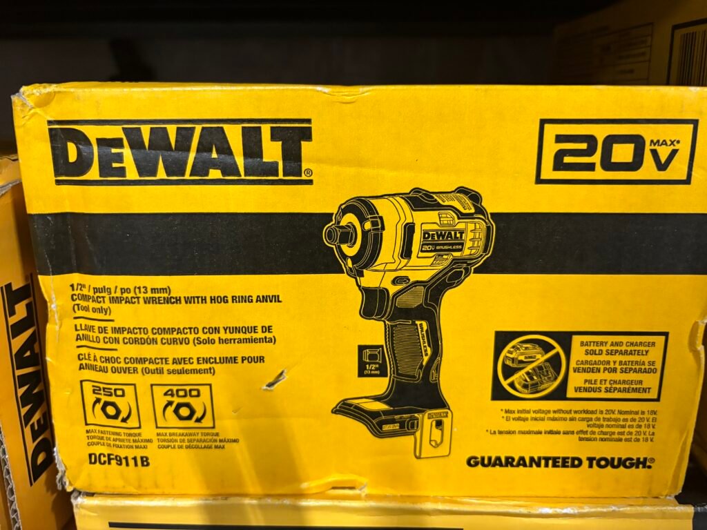1/2 COMPACT IMPACT WRENCH WITH HOG RING ANVIL (Tool Only) DCF911B