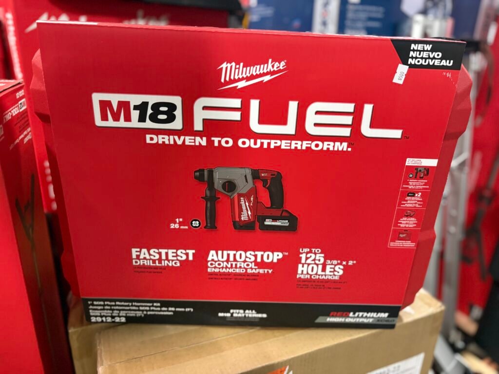 Milwaukee 2912-20 M18 FUEL 3-Mode Brushless 1" SDS Plus Rotary Hammer Kit